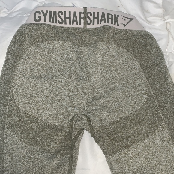 Gymshark Flex Leggings Khaki Green Size Small - Picture 5 of 5